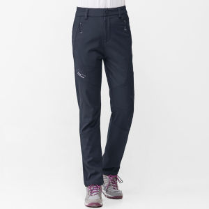 Outdoor Plus Fluff Thickened Tactical Pants Mens Autumn and Winter Windproof Waterproof and Warm Breathable plus Size Soft Shell Fleece Climbing Pants Women