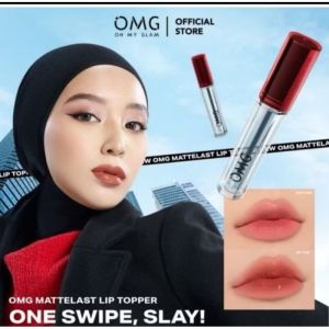 OMG OH MY GLAM Mattelast  Lip Cream Matte Dengan Warna Intense Tahan Lama & Ringan