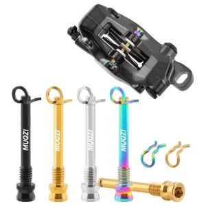 SEKINEW Kẹp lò xo ghim Bu lông đệm phanh đĩa Titan M4 26mm Vít phanh đĩa xe đạp Vít lắp Với kẹp cố định Vít cố định phanh đĩa xe đạp Xe đạp leo núi đường trường