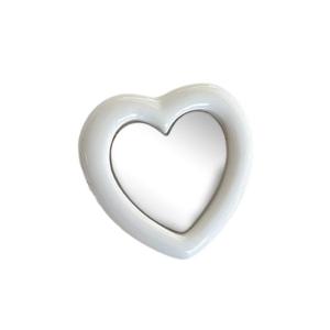 Portable Love Shape Phone Grip with Extendable Feature & Back Mirror Heart Form Telescopic Phone Stand for Convenience