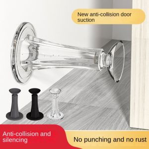 GUTUN Non-Punch ที่กั้นประตู ซิลิโคนทำจากซิลิโคน ป้องกันการชนกัน ที่ยึดประตู ปิดเสียง กาวในตัว กันชนประตู ห้องนอนและห้องนอน