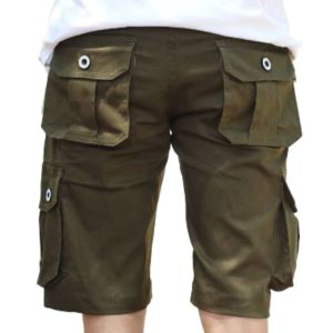 Celana Cargo Panjang Pria Jumbo Pinggang Karet Bahan Katun Twill Acara Outdoor Gunung Hiking
