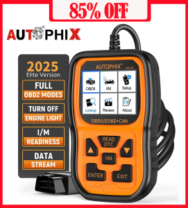 AUTOPHIX OM126P เครื่องสแกน OBD2 เครื่องอ่านโค้ดตรวจสอบเครื่องยนต์ขั้นสูง EOBD เครื่องสแกนรถยนต์ OBD2 พร้อมฟังก์ชัน OBD2 เต็มรูปแบบ เครื่องมือวินิจฉัยรถยนต์สำหรับรถยนต์อเนกประสงค์ทุกรุ่นหลังปี 1996【จัดส่ง 24 ชม.】