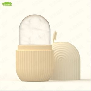 Beauty tool silicone ice cube mask massager face ice tray ice face roller pink