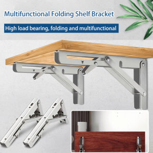 304 stainless steel triangular bracket thickened wall-mounted load-bearing Billy support frame folding laminate frame wall shelf