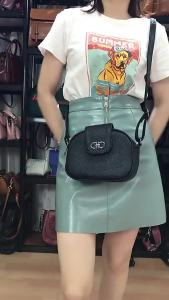 Korean-style fashionable genuine leather womens handbag   New Summer Womens Crossbody Bag   Direct sale from the manufacturer