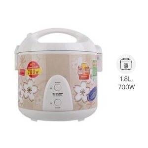 Nồi cơm điện Sharp 1.8 lít KS-N191ETV-  Chính Hãng 100% trưng bày mới 99% -SX ThailanLòng nồi chống dính phù hợp gia đình từ 4 - 6 người-Bảo Hành 12