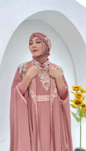 KAFTAN KHODIJAH GRATIS MANSET GAMIS + TURBAN KEPALA
