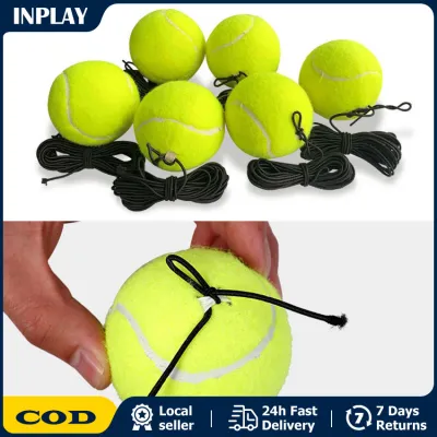 Homehold Indoor Trainer String Rebound Elastic Rope Practice Tennis Training Ball Tennis Trainer Training Primary Tool Exercise Tennis Ball Self-study Rebound Ball