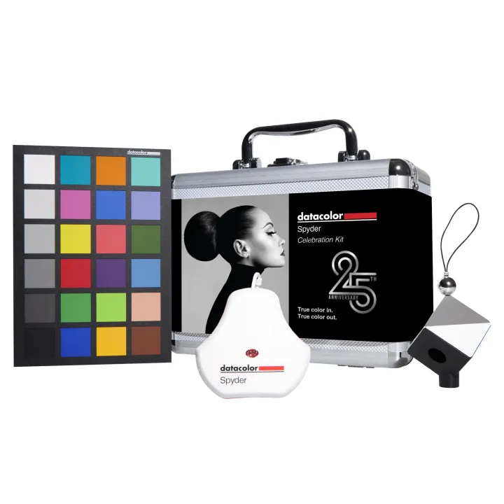 Datacolor Spyder Celebration Kit - Includes 2024 Spyder, Spyder Cube and Spyder Checkr 24, complete photo color management from shot to display, photography