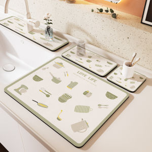 Bathroom draining mat Diatomite antiscalding mat