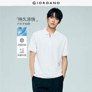 Giordano Beau Monde Men Men High Tech Cool Touch Polo Shirt Free Shipping 13016312