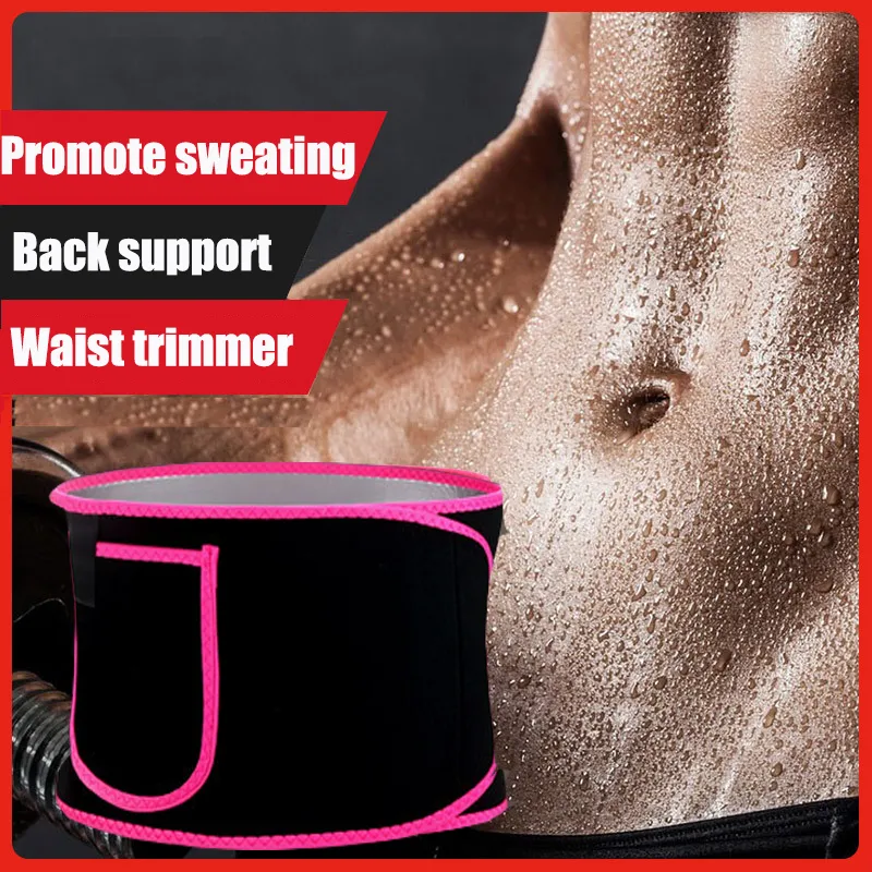 Sweat Belt Waist Slimmer Fat Belly Trimmer for Men Women Sauna Suit Weight  Loss Workout Wearing