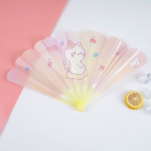 โมลส์พัดลมมือถือพีวีซีน่ารักพร้อมดีไซน์หมีน่ารักสำหรับฤดูร้อน