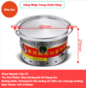 Máy Nướng Đá Lạp XưởngXúc Xích Dùng Gas Hàng Nhập Trung tem Đỏ Loại 1 Mâm Dày Giữ Nhiệt Lâu Bảo Hành 1 Năm.Tặng Kèm Đá Nướng+Dây Gas+Đai Xiết Gas+5 Dụng Cụ ( Sẵn Hàng Giá Gốc)