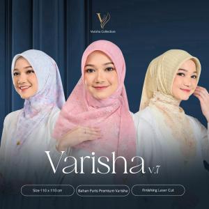 Varisha Motif Box Packaging Paket Usaha Grosir Hijab Segiempat Lasercut Logo