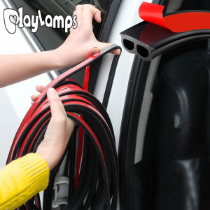 Car Door Seal Strips B-Shape Type Self Adhesive Automotive Rubber Seal Strip Sound Insulation Sealing Strip Automobiles Interior Accessories