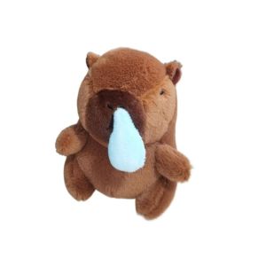 OKKFINE หลากสี พวงกุญแจตุ๊กตา Capybara การ์ตูน Capybara ของเล่นน่ารักๆ หมวก capybara ตุ๊กตา ของขวัญสำหรับเด็ก ตุ๊กตาสัตว์ยัดไส้ ตุ๊กตาสัตว์ fluffty ของขวัญวันเกิดของขวัญ