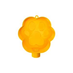 YAZHE Large Capacity Paw Shaped Dog Drinking Bowl Leakproof Plastic Travel Dog Water Bowl Cute with Hanging Hoop Dog Water Dispenser for Dogs Cats
