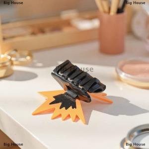 [COD] Big House ที่หนีบผมรูปผีเสื้อแบบประกบทำจากอะคริลิคเกาหลีสำหรับเด็กผู้หญิงที่หนีบผมสีคมชัดหรูหราเครื่องประดับผมผู้หญิง