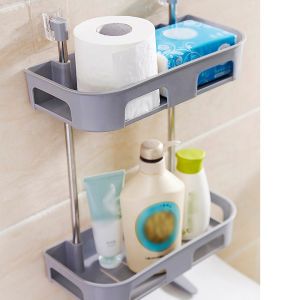 Giá kệ để đồ vệ sinh trong phòng tắm toilet 2 - 3 tầng