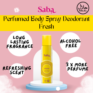 Saba Fresh Halal & Vegan Perfumed Body Spray Deodorant