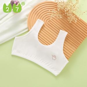 27KIDS Áo lót bé gái hai lớp kín đáo giúp bảo vệ và nâng đỡ vòng 1 áo lá học sinh cấp 2 cấp 3