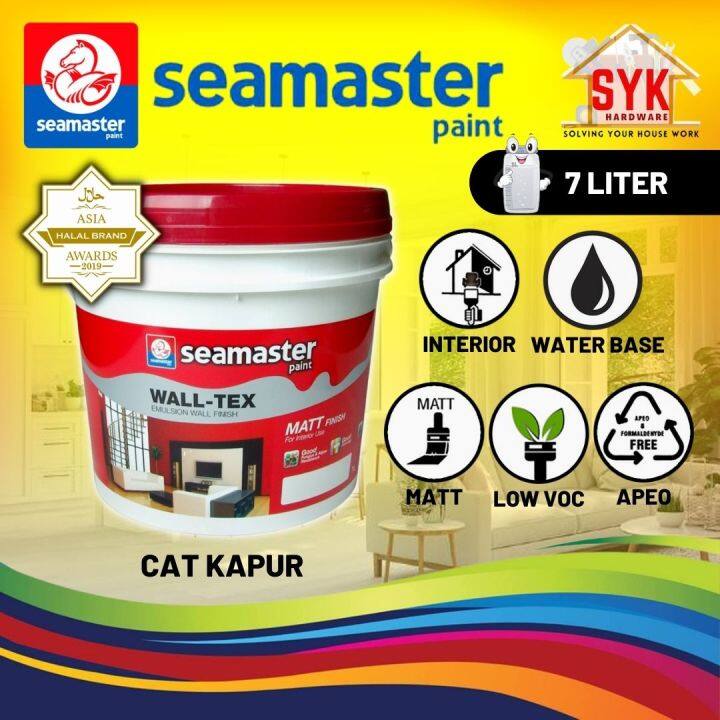 SYK Seamaster Wall-Tex (7 Liter Premium Colour) Interior Acrylic ...