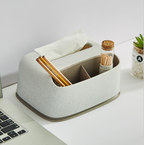 Coolkitch กล่องทิชชู่ กล่องใส่ทิชชู่ กล่องทิชชู่อเนกประสงค์ กล่องใส่รีโมท กล่องทิชชูตั้งโต๊ะ ที่ใส่ทิชชู่ ทิชชู ที่วางมือถือ