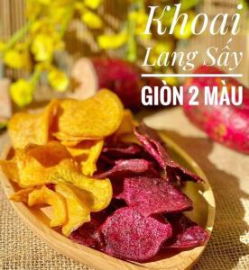 Khoai lang mật ong Âu Lạc mix 2 vị Lets Nuts hộp 200g vị mật ngọt dịu kèm lát khoai giòn rụm ăn rất bắt miệng