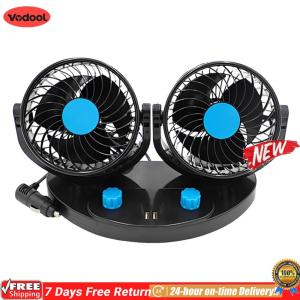 [Vodool Flagship Store]หัวคู่ USB หน้าจอควบคุมหน้าจอ 2 ความเร็วลมพัดลมไฟฟ้าพัดลมการระบายอากาศอัตโนมัติพัดลมอุปกรณ์เสริมอัตโนมัติ