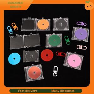 ❣️❣️❣️ Blank Album CD Case Keychain Pendant Mini CD Player Keyring Peripheral Commemorative Album Key Holder DIY Bag Hanging Decoration