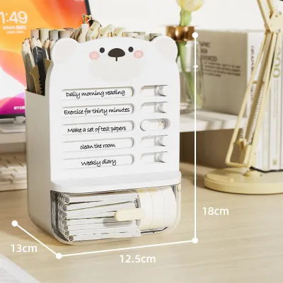 Kotak Pensil Daily planner CATATAN HARIAN PLANNER Meja Laci Mini Kotak Alat Tulis Desktop Organizer Storage Tempat Alat Tulis Penyimpanan Alat Tulis Organizer stationery SUPHOMY