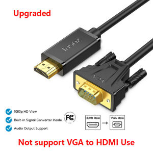 Jasoz HDMI to VGA Cable 1080P  Male to Male 2.0 Cable With 3.5mm Audio And Usb  For Lcd Dvd Hdtv Xbox Ps3