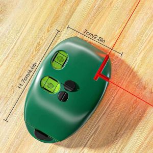 90 Degree Infrared Laser Level Mouse Type Ground Line Marking Tool Vertical Horizontal Bubble Level Portable Electronic Laser Level High Precision Infrared Level Wall