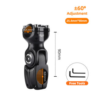 Tây đi xe đạp thân xe đạp cho 31.8/25.4mm tay lái ± 60 ° có thể điều chỉnh 90/110/130mm Xe Đạp Hợp kim nhôm thân Đường Núi Phụ Kiện Xe Đạp