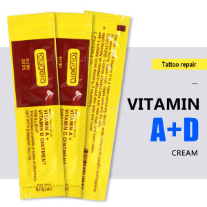30/50/100pcs Yellow Hot Fougera Vitamin Ointment A&D Anti Scar Tattoo Aftercare Cream For Tattoo body art Permanent Makeup Tattoo Supplies