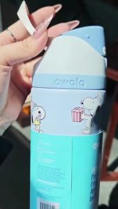 【SG Stock】Owala FreeSip Snoopy 24/32oz｜Insulated Stainless Steel Bottle BPA-Free Leak-Proof with Straw