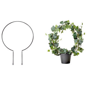 Plant Trellis Support Frame Love Heart-Shaped Round Vine Climbing Vine Rack Flower Arrangement Metal Potted Iron Plant Climbing Frame