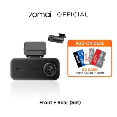 [2026 NEW] 70mai A210 Dashcam 1080P Full HD + HDR | Dual Channel | Built-in GPS | Supercapacitor | Super Night Vision