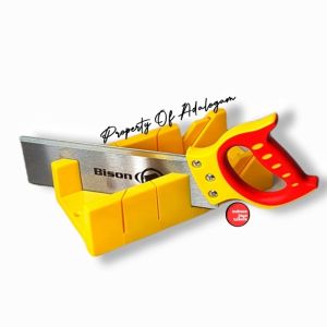 BISON Gergaji Kayu Sudut Pigura 12 Inch - Back Saw Set