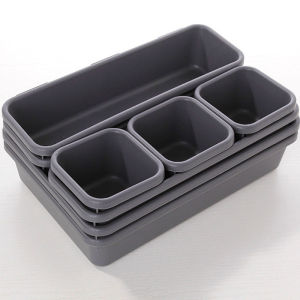Drawer Organizer Storage Box 8pcs Organizer Box Trays Home Cutlery Cosmetics Stationery storage box