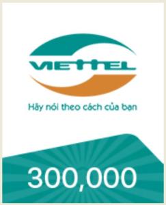 [HCM]Thẻ VIETTEL 300.000 - nhận mã SIÊU TỐC qua EMAIL