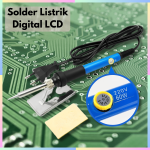 FAST DELIVERY Taffware Solder Listrik Super Panas Full Set Lengkap 200-450 Derajat Celcius 220V 60W