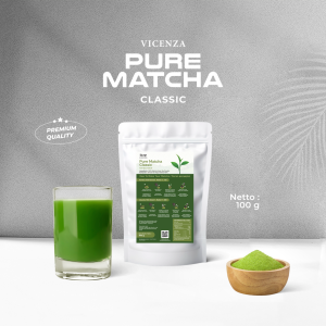 VICENZA Pure Matcha Ceremonial Grade Classic 100 Gr #MatchaChina Mutiaragemilangid