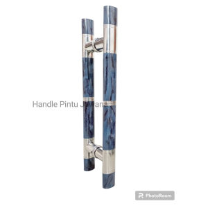 Handle pintu rumah baut tembus motif marmer 45cm gagang pintu handle pintu kaca handle pintu kayu tarikan pintu alumunium
