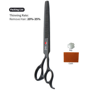 Sangelar 7.5 inch Professional Pet Thinning Scissors Various Options for Dogs and Cats Excellent Value Multiple Thinning Levels Recommended