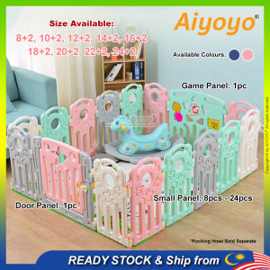 Baby Play Yard Baby Playpen Baby Safety Play Fence Baby Indoor Safety Fence Pagar Bayi Safety Gate Guardrail Playard Gaming Fence Kid Playground
