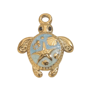 Sea Turtles Pendant Crafted In Stainless Steel for Projects Long Time Wear Artistics Crafted Charm