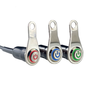 Durable MotorcyclesButton Handlebar Switch On Off Self-lock Switch Button Aluminum Alloy Adjustable Waterproof Universal